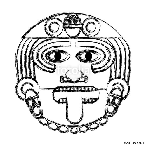 500x500 Grunge Aztec Sun God Culture Symbol Stock Image And Royalty Free