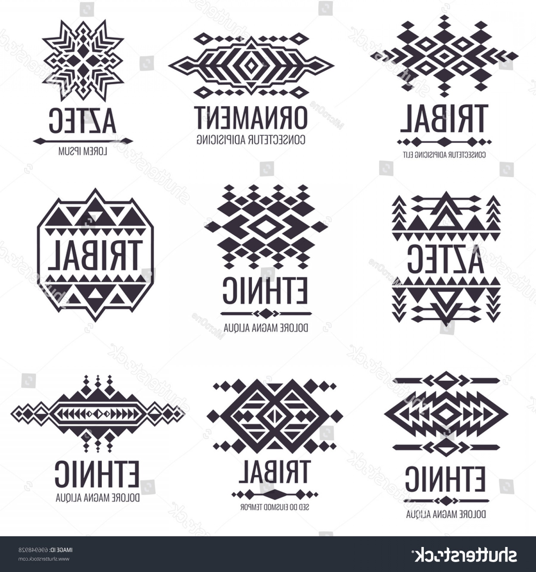1800x1920 Tribal Aztec Vector Pattern Indian Graphics Rongholland