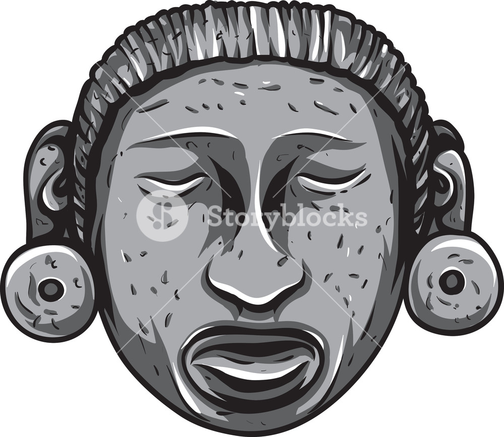 1000x868 Aztec Vector Element Royalty Free Stock Image