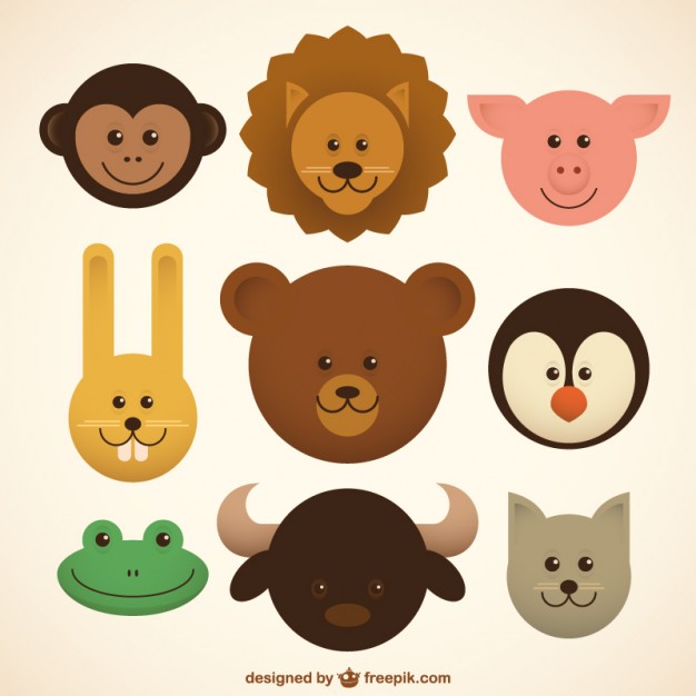 626x626 Baby Animals Icons Vector Free Download