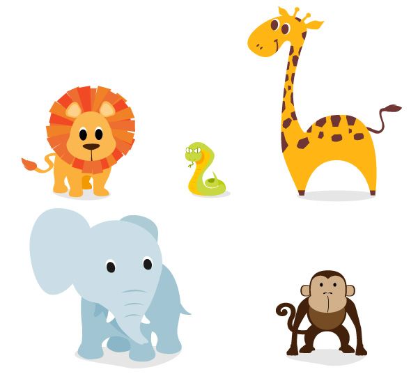 600x537 Free Cute, Vector Animal Graphics And Character Designs Tutin