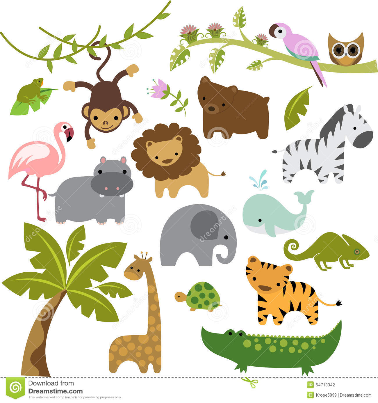 1300x1385 Baby Animal Clipart Vector Art