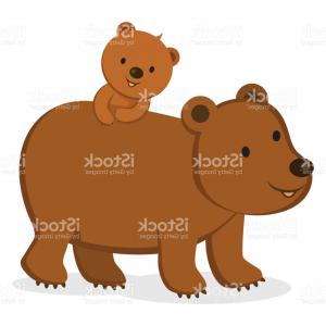 300x300 Photostock Vector Vector Cute Cartoon Baby Bear Vector Brown Bear