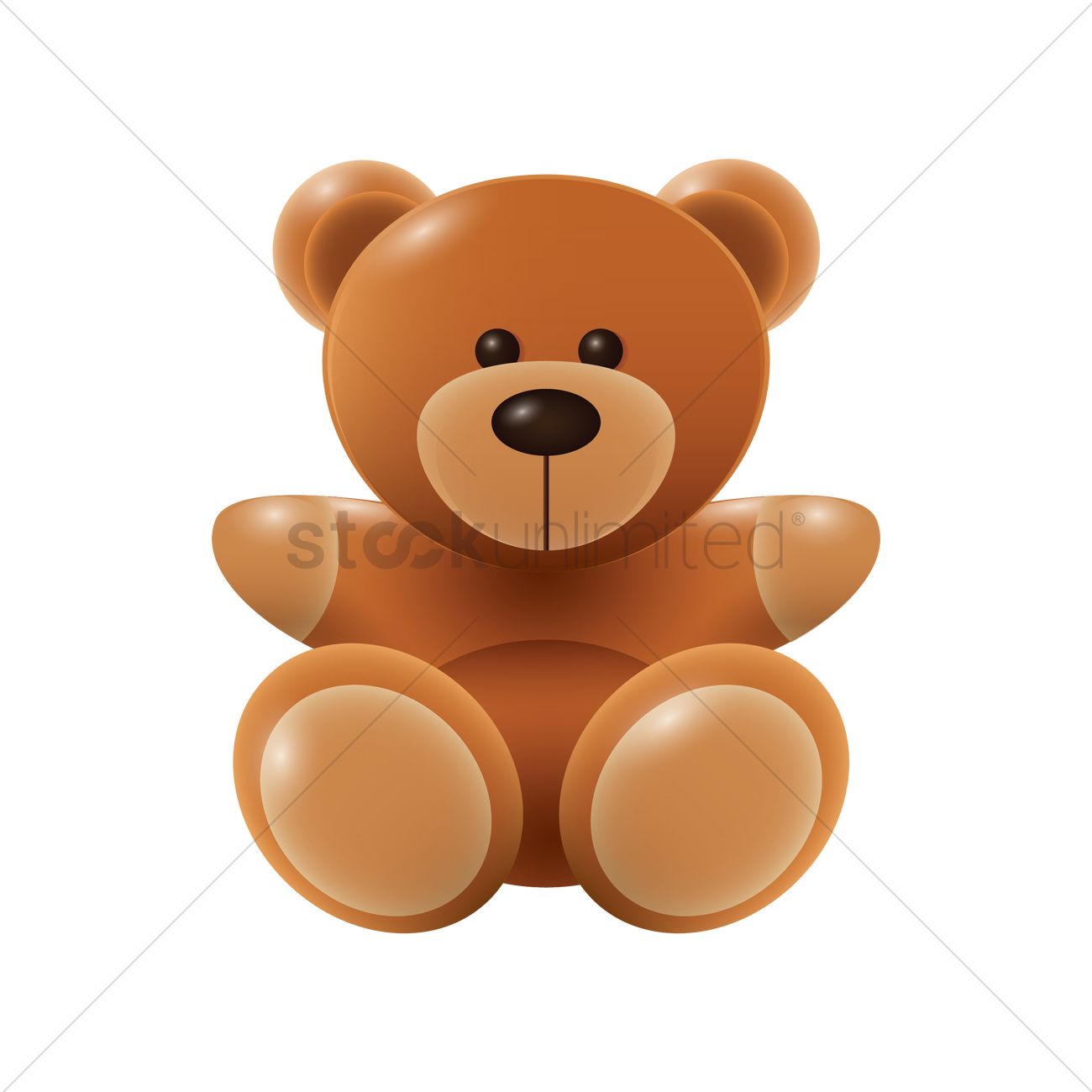 1300x1300 Teddy Bear Vector Image