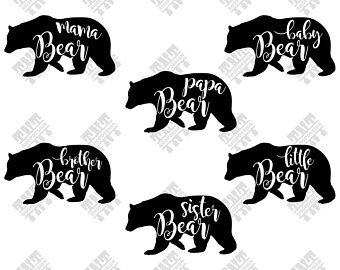 340x270 Baby Bear Vector Etsy