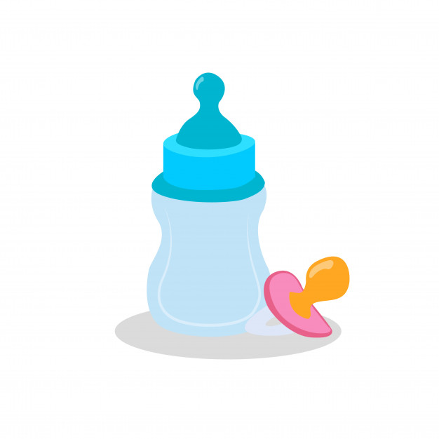 626x626 Baby Bottle Vector Premium Download