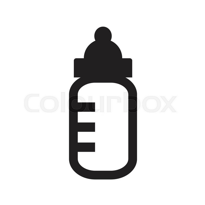 800x800 Baby Milk Bottle Icon Stock Vector Colourbox