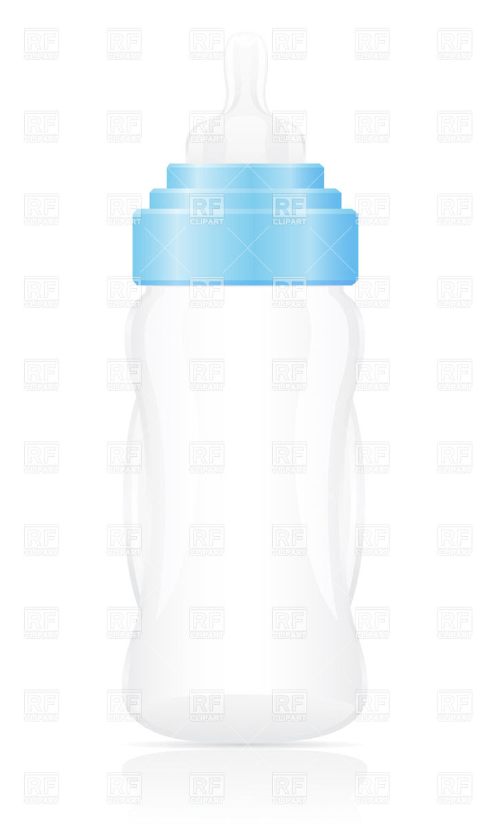 720x1200 Blue Plastic Baby Bottle Vector Image Vector Artwork Of Objects