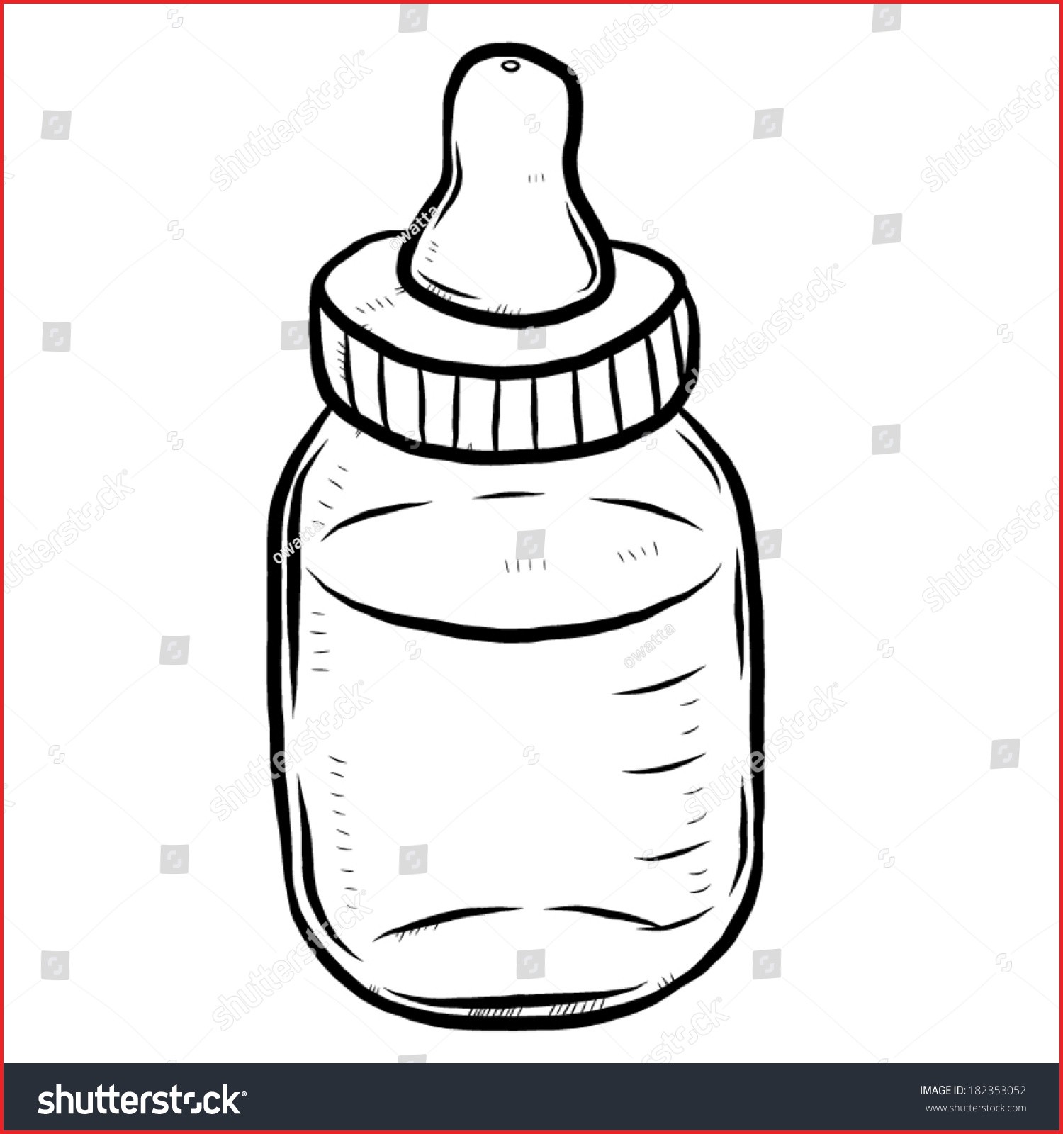 1500x1600 Baby Bottle Drawing 154207 Baby Bottle Cartoon Vector Illustration