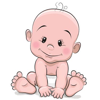 416x416 Cute Cartoon Baby Boy Vector Art Illustration Baby S