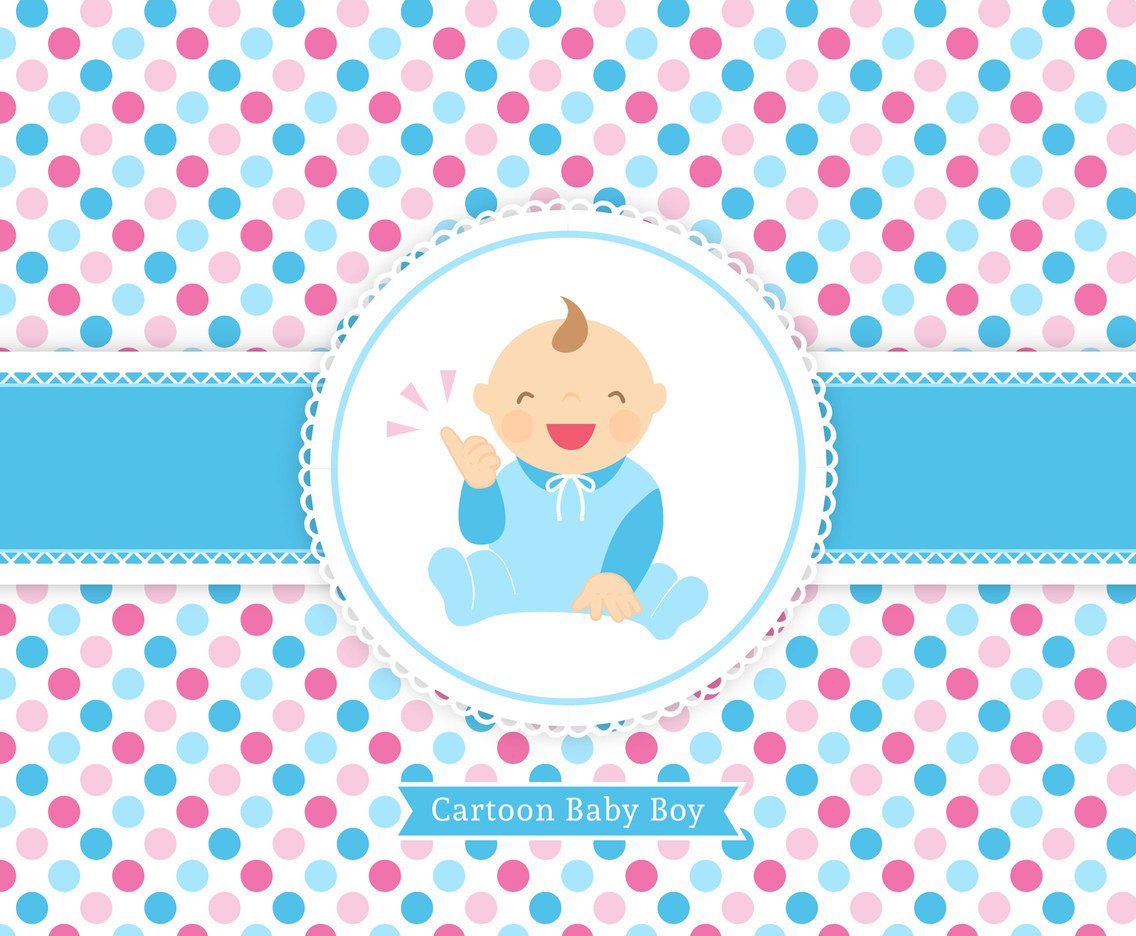 1136x936 Free Vector Baby Boy Cartoon Card Vector Art Amp Graphics