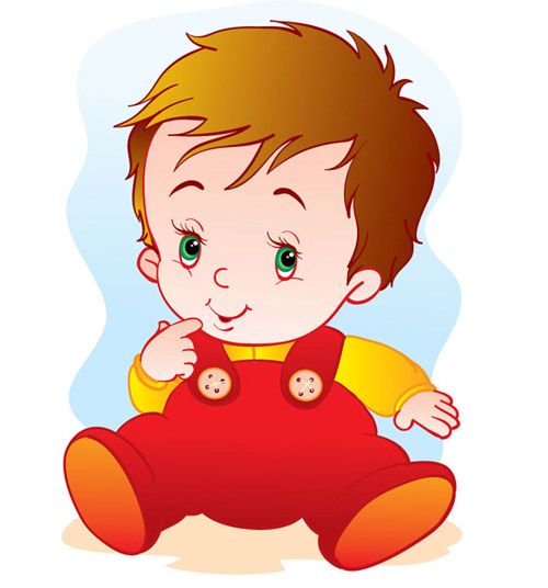 500x536 Baby Boy Vector