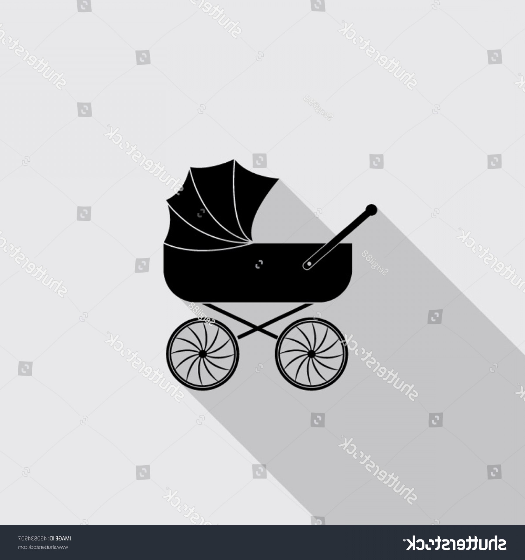 1800x1920 Baby Carriage Vector Icon Long Shadow Lazttweet