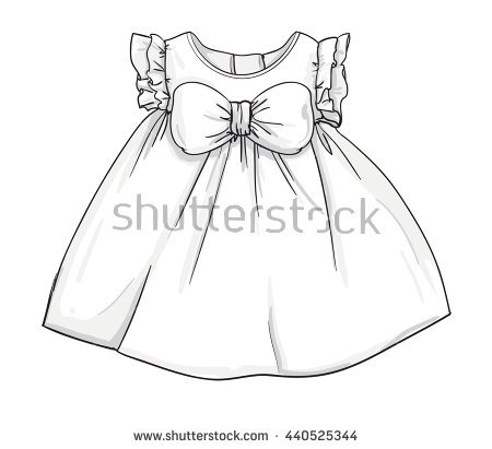 450x411 Collection Of Baby Girl Clothes Drawing High Quality, Free
