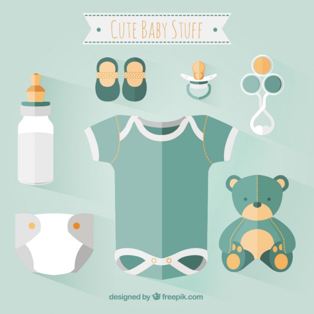 626x626 Cute Baby Clothes Vector Free Download
