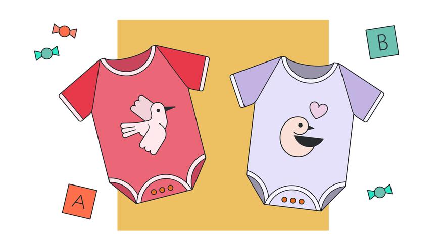 871x490 Baby Girl Clothes Vector