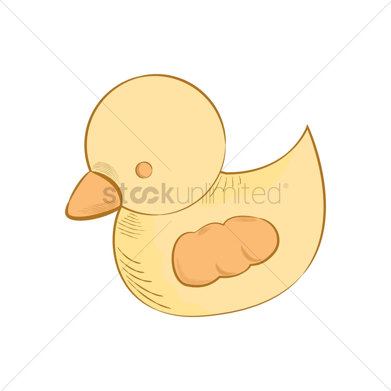 1300x1300 Baby Duck Vector Image