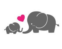 214x170 Baby Elephant Vector