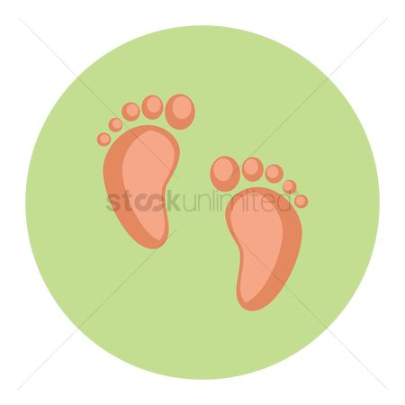 450x450 Free Baby Feet Vector Stock Vectors Stockunlimited