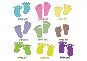 285x200 Baby Footprint Shapes Free Vector Graphic Art Free Download (Found
