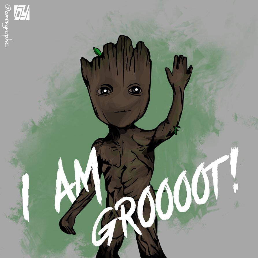 893x894 Baby Groot Vector Art By Ylmzdesign