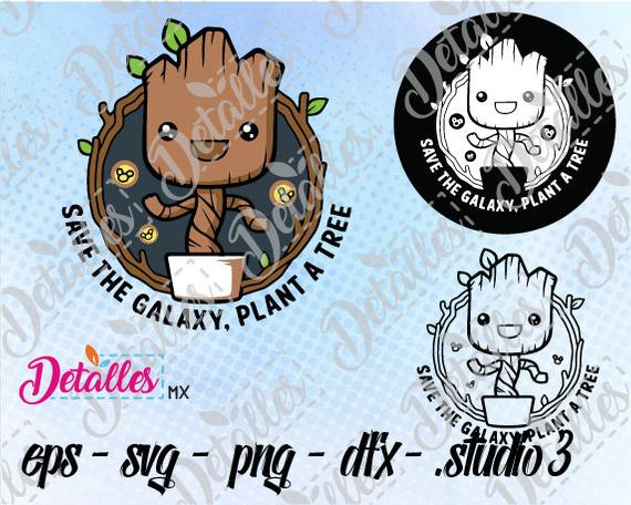 570x456 Groot Baby Svg Guardians Of The Galaxy Clipart Svg Cutting Etsy