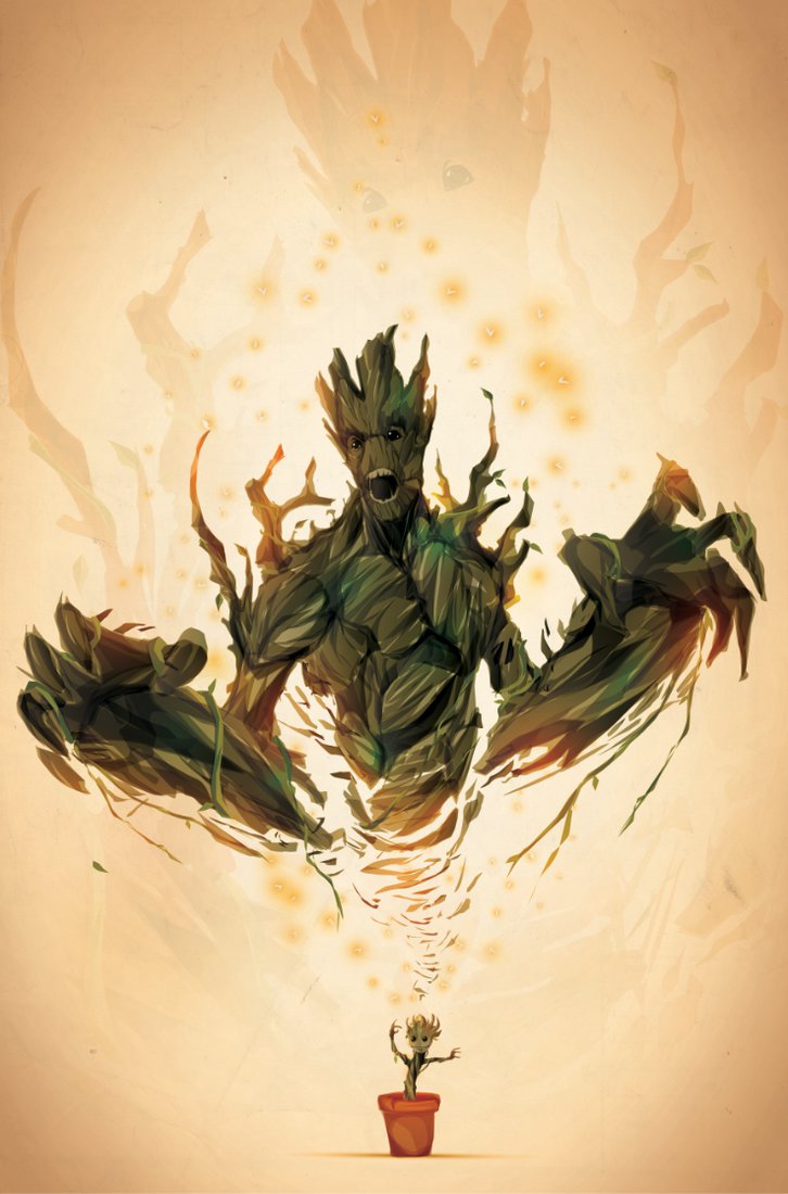 726x1100 I Am Groot. By Chasingartwork
