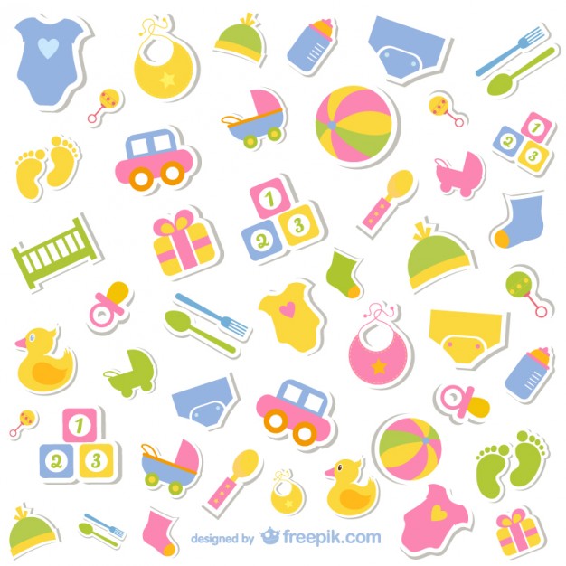 626x626 Baby Elements Icons Vector Free Download