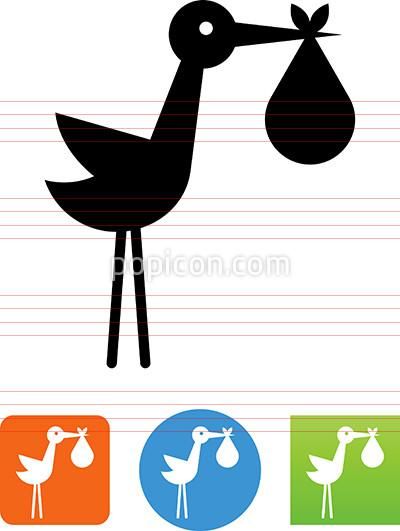 400x531 Stork With Baby Icon Family Vector Icons Babies