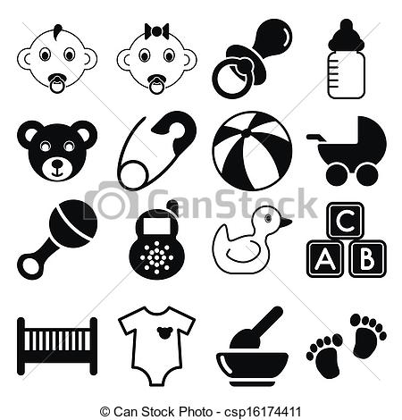 450x470 Baby Icon Vector Clipart