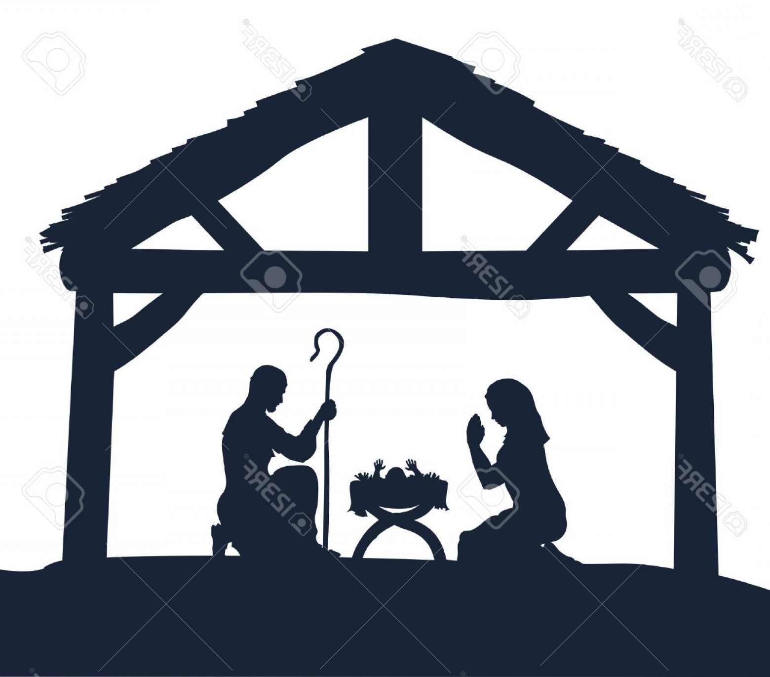 1560x1371 Photostock Vector Traditional Christmas Nativity Scene Of Baby