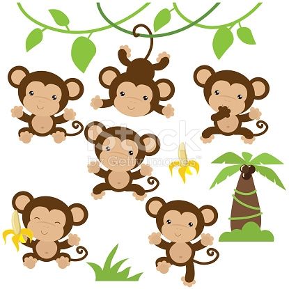 415x415 Cute Monkey Vector Illustration Art Amp Doodles