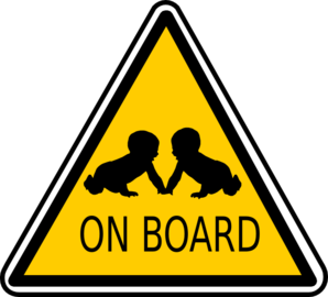 298x270 Babies On Board Clip Art