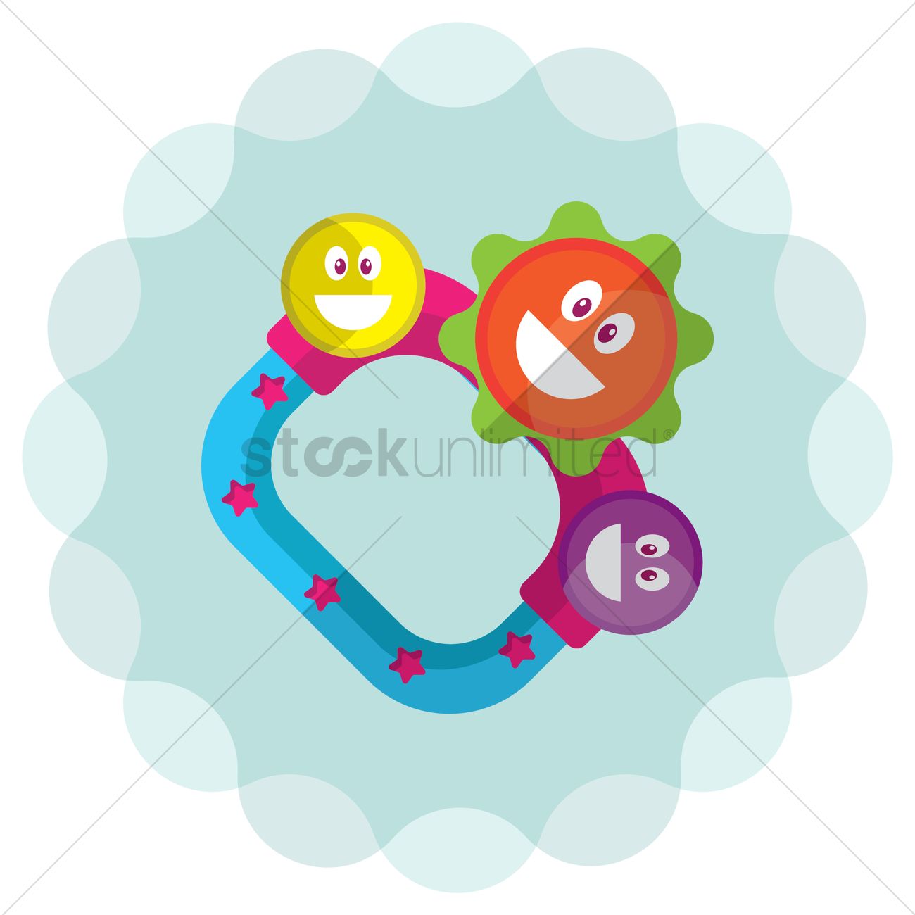 Baby Rattle Vector