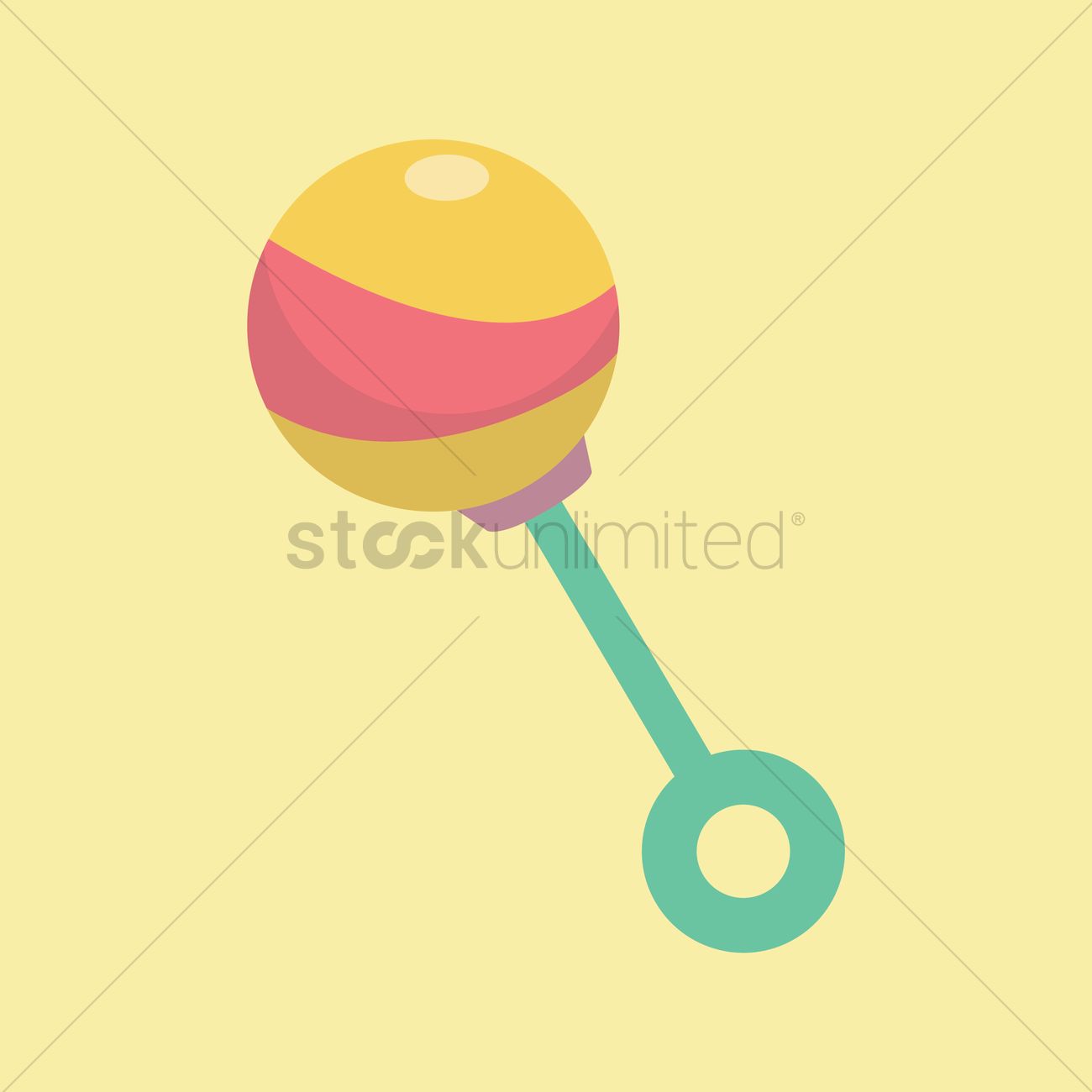 1300x1300 Free Baby Rattle Vector Image