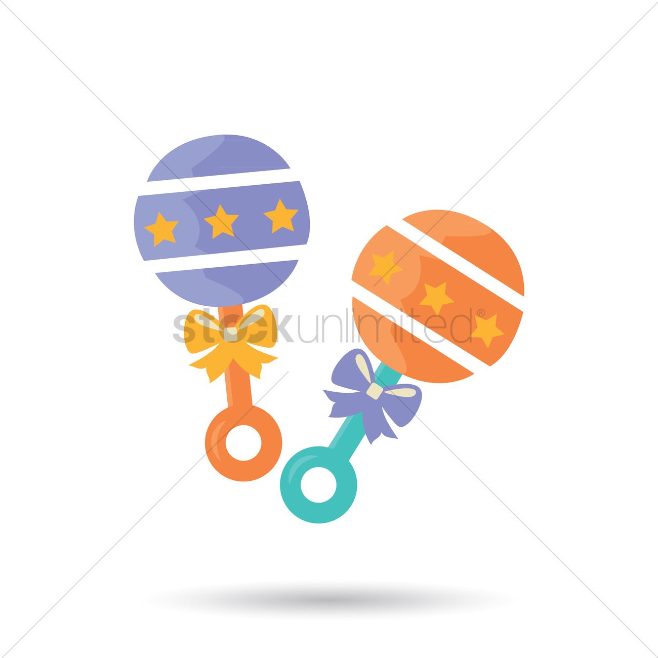 1300x1300 Free Baby Rattle Vector Image