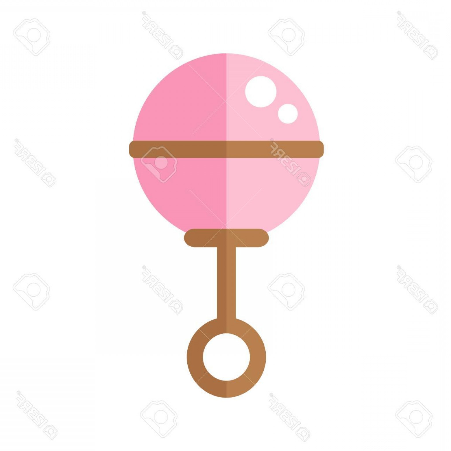 1560x1560 Photostock Vector Rattle Isolated Icon On White Background Baby