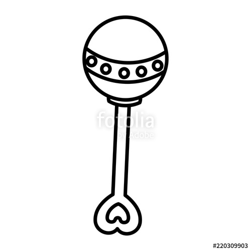 500x500 Line Baby Rattle Toy Play Object Stock Image And Royalty Free