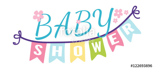 500x224 Baby Shower Invitation Vector Card Stock Image And Royalty Free