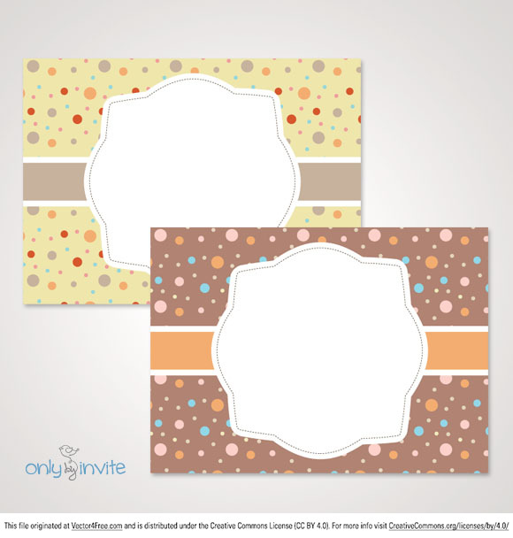 580x608 Baby Shower Invitation Template