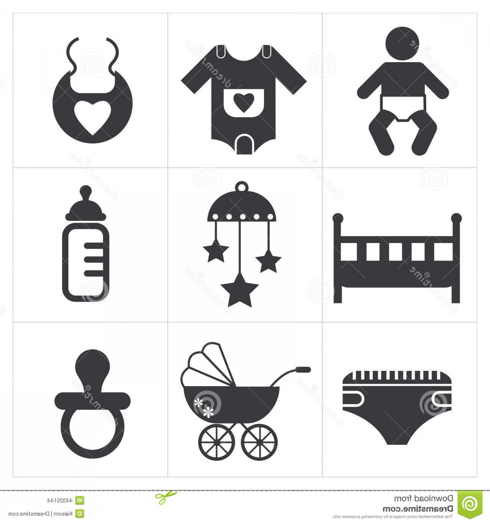 1560x1668 Stock Illustration Baby Stuff Icon Vector Set Image Shopatcloth