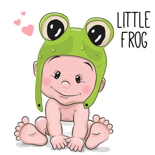 500x500 Cartoon Little Baby Vector Material 05 Free Download