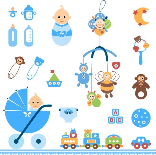 534x532 Cute Baby Toys Vector Free Vector In Encapsulated Postscript Eps