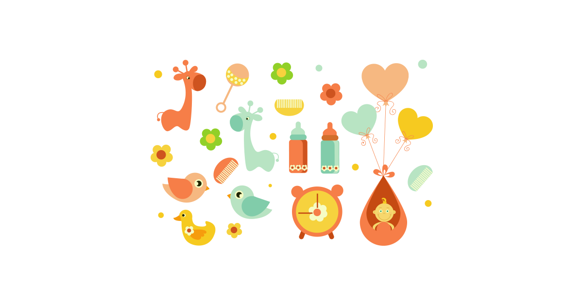 1200x628 Baby Toys And Objects Vector And Transparent Png The Graphic Cave