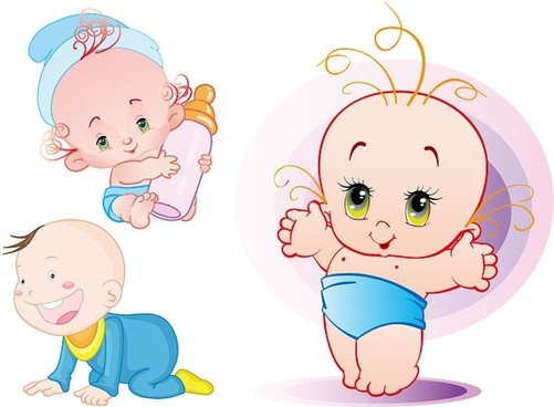 501x368 Baby Girl Vector Free Vector Download (4,315 Free Vector) For