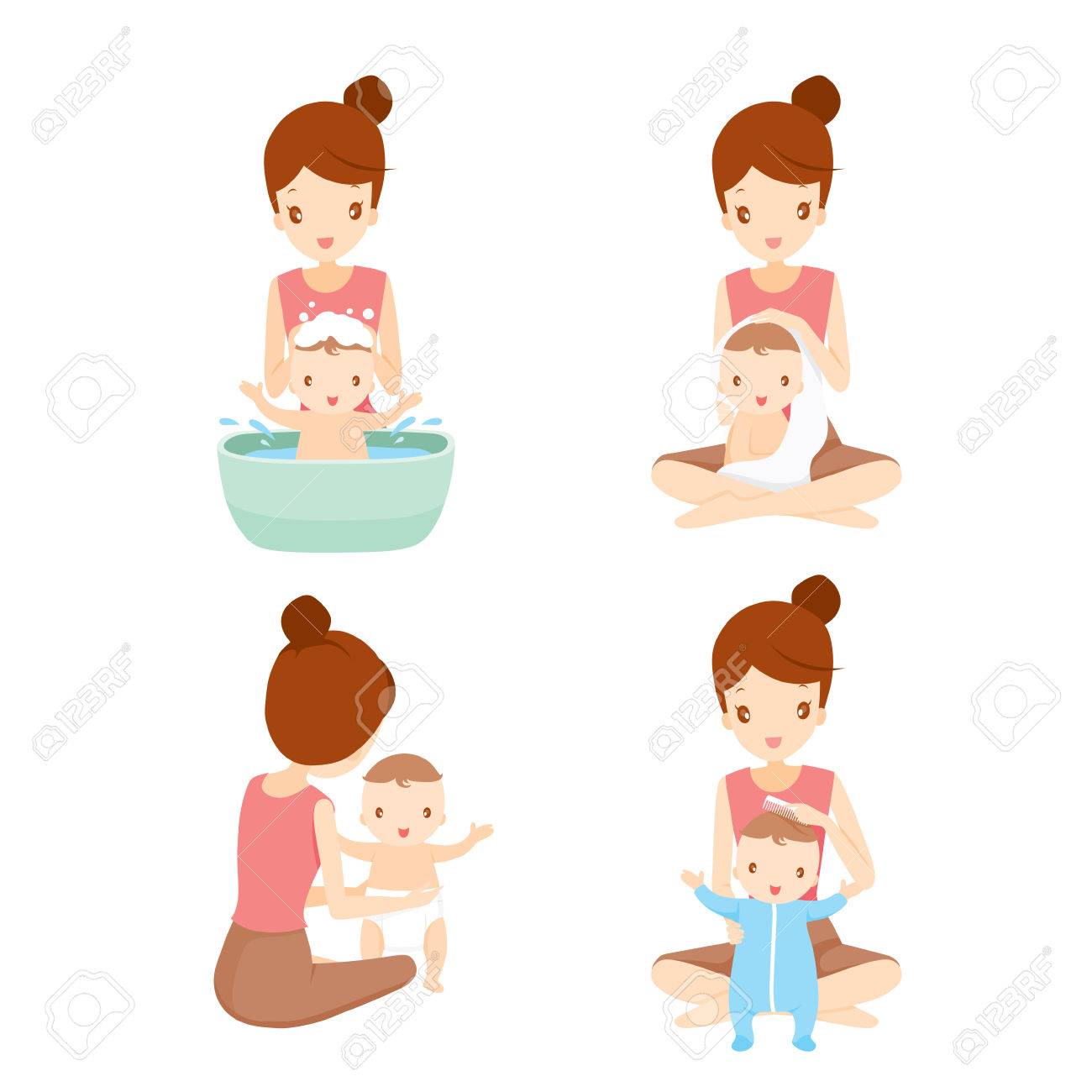1300x1300 Mother And Baby Clipart Baby Vector