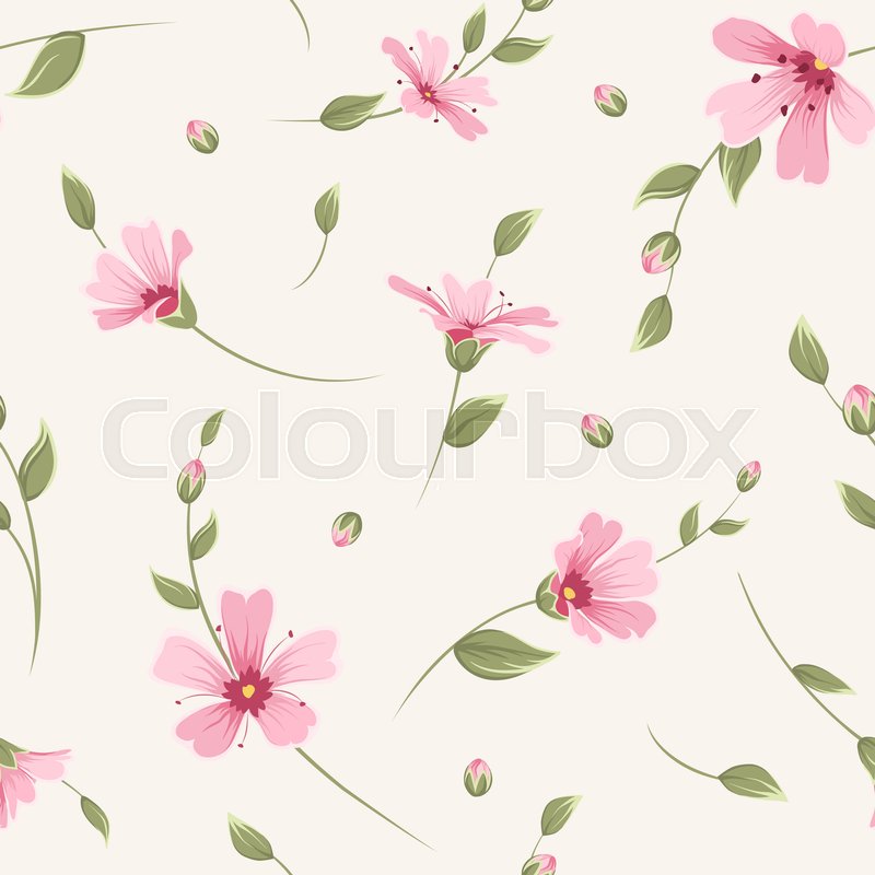 800x800 Gypsophila Seamless Floral Pattern Texture. Babys Breath Pink