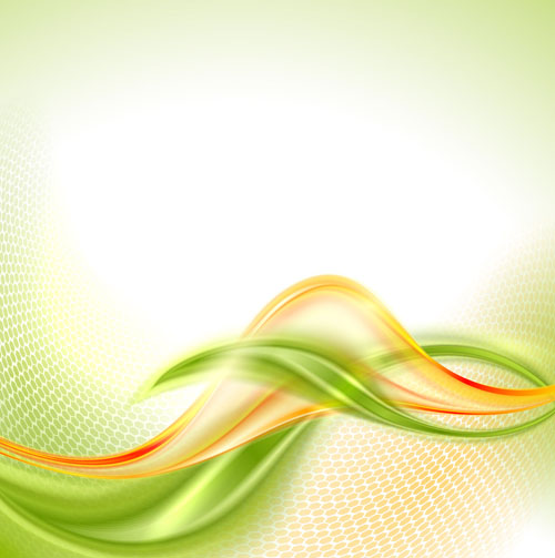 500x503 Abstract Wavy Green Eco Style Background Vector 21