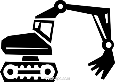 480x342 Backhoe Royalty Free Vector Clip Art Illustration Vc021455