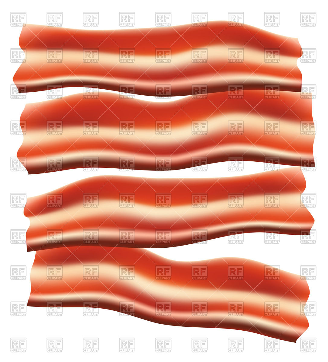 1086x1200 Pieces Of Fried Bacon Vector Image Vector Artwork Of Food And